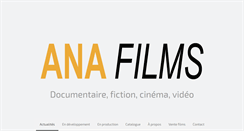 Desktop Screenshot of anafilms.com